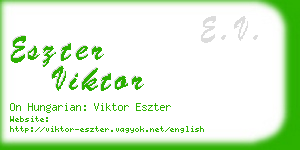 eszter viktor business card